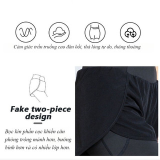 Quần Legging Tập Gym Nữ Cao Cấp, 2 Lớp Có Túi, Dành Cho Yoga, Zumba, Thể Dục Chạy Bộ