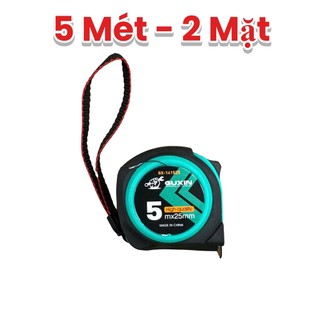Combo 6 thước mét, thước cuộn GUIXIN bọc cao su chống vỡ 5M, 7,5M, 10M (1 mặt + 2 mặt lỗ ban)