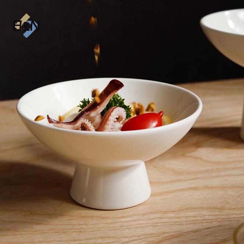 Bộ bát trái cây bằng gốm thanh lịch B & N - Cốc tráng miệng sành điệu, Bát kem và món ăn phục vụ để sử dụng tại nhà hàng và tại nhà.