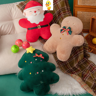 PLUS✨Chất lượng cao✨Ông Già Noel Cây Giáng Sinh Bánh Gừng Người Sang Trọng Ném Gối Trẻ Em Ngày Lễ Quà Tặng Sáng Tạo Vui Nhộn Sang Trọng Đồ Chơi Quà Tặng Giáng Sinh