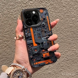 Ốp lưng chống sốc, chống bụi, chống rơi cho iPhone 16 Pro 15 14 Plus 13 Pro 12 Pro Max 11 Pro Max 16 15 Plus 14 Pro 13 Pro Max 12 Pro 11 Pro 16 Pro Max 14 XS 8 Plus XR, phong cách cyber