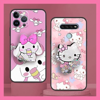 Ốp Điện Thoại Hoạt Hình Dễ Thương Cho LG Q51 TPU Chống Bụi Bẩn Trôi Cát Đơn Giản Bảo Vệ Cát lún Chống Va Đập Xoay Chân Đế Thiết Kế Thời Trang Vỏ Mềm Chống Bụi Lấp Lánh Chống Thấm Nước