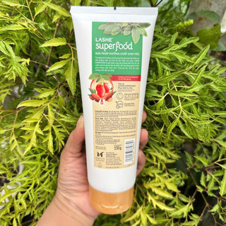 Combo 2 Tuýp Dầu Xả LASHE SUPERFOOD Phục Hồi Hư Tổn 150g/tuýp (Hàng khuyến mãi)