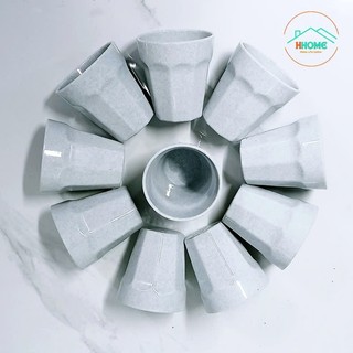 10 cái Ly uống nước, trà đá nhựa melamine 180ml và 250ml Ly Trà Đá Nhựa - Hùng Home