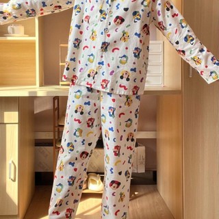 Nhiều Màu Sắc Bỏ Túi Chấm Mickey Bộ Đồ Ngủ Nữ Xuân Thu Mới Dài Tay Quần Ins Sinh Viên Nhật Bản Nhà Quần Áo Phù Hợp Với Mặc Ngoài