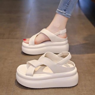 SANDAL ĐẾ CAO QUAI XOẮN 6CM DA XỊN HÀNG LOẠI CAO CẤP XX̃ TT VV IINN BB