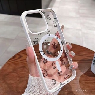Ốp lưng trong suốt hình thú dễ thương tương thích với iPhone 13 12 Pro 11 16 Pro Max 15 Pro 14 13 Pro 12 11 Pro 16 15 14 Plus, chống trầy xước, chống bụi, chống nước, chống sốc