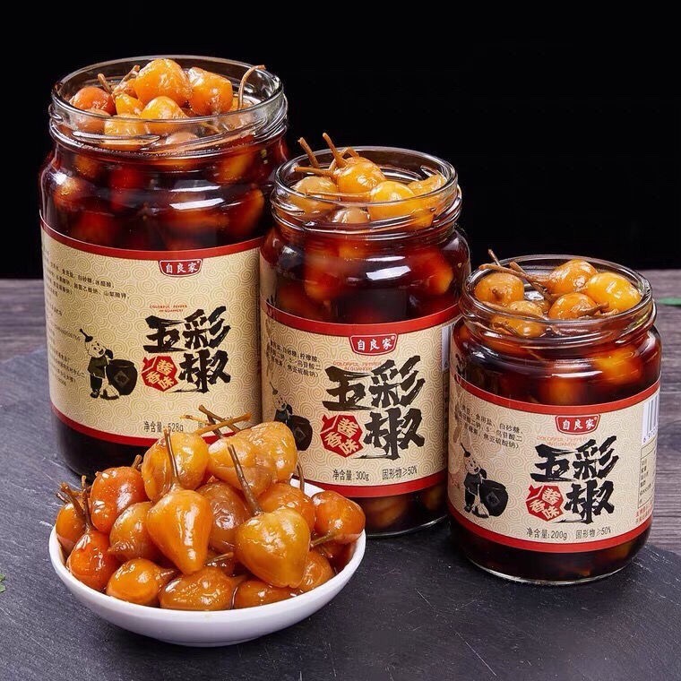 Nền tảng Quảng Tây Zijia - Ngâm chua nhiều màu: Tiêu ngọc trai cay, tiêu núi, sốt đậu nành, tiêu rau củ