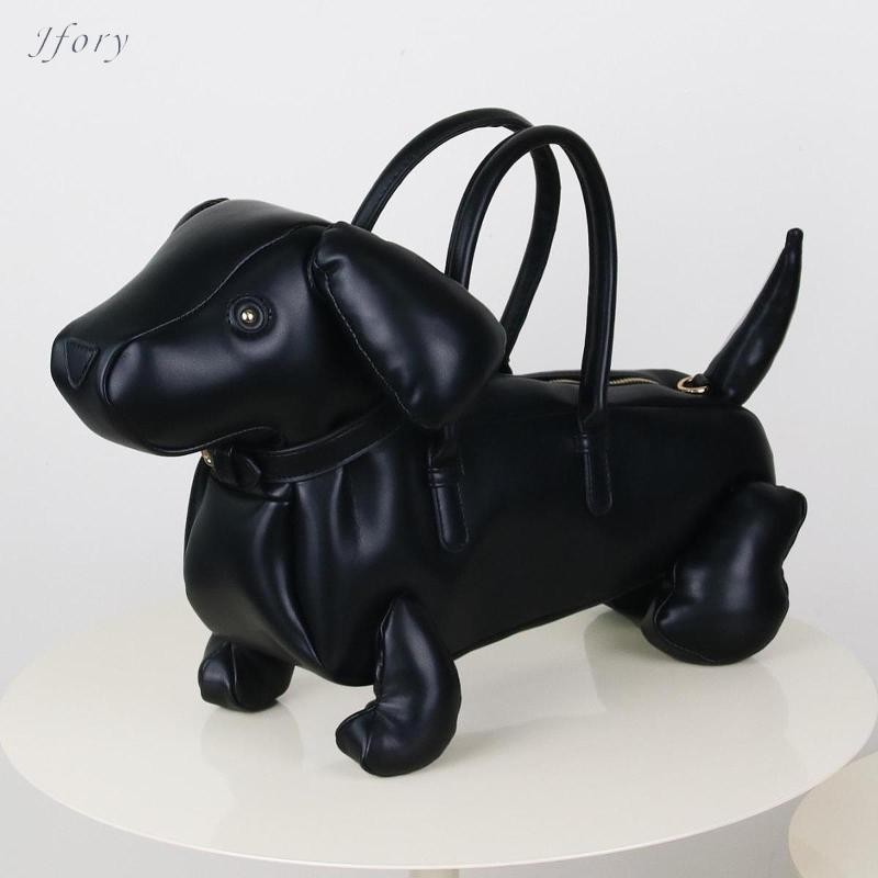 Jfory Mới Lạ Túi Đeo Vai Hình Chó Satchel Hình Thời Trang Top Tay Cầm Túi