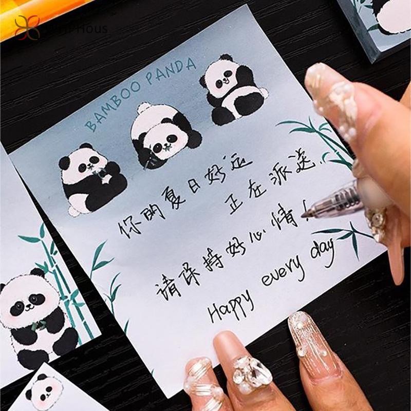 RUA 50 Tờ Tre Panda N Lần Ghi Chú Hoạt Hình Dễ Thương Ghi Chú Di Động Giấy Ghi Chú Trường Học Vật Dụng Văn Phòng Quà Tặng Mới