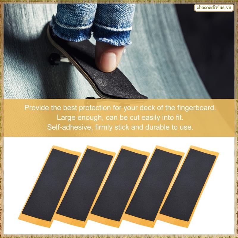 [K O G X] 20 Cái / lốc Đen Fingerboard Deck Uncut Tape Sticker Đen Foam Grip Tape Sticker 38mmx110mm