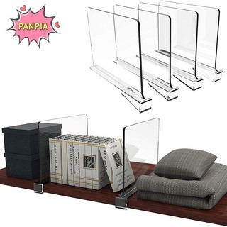 Pnpia Clear Acrylic Tủ Quần Áo Kệ Sách Bộ Chia Sử Dụng Nhà Tủ Quần Áo Kệ Sách Chia Vách Ngăn Bảo Quản Hàng Hóa Boutique