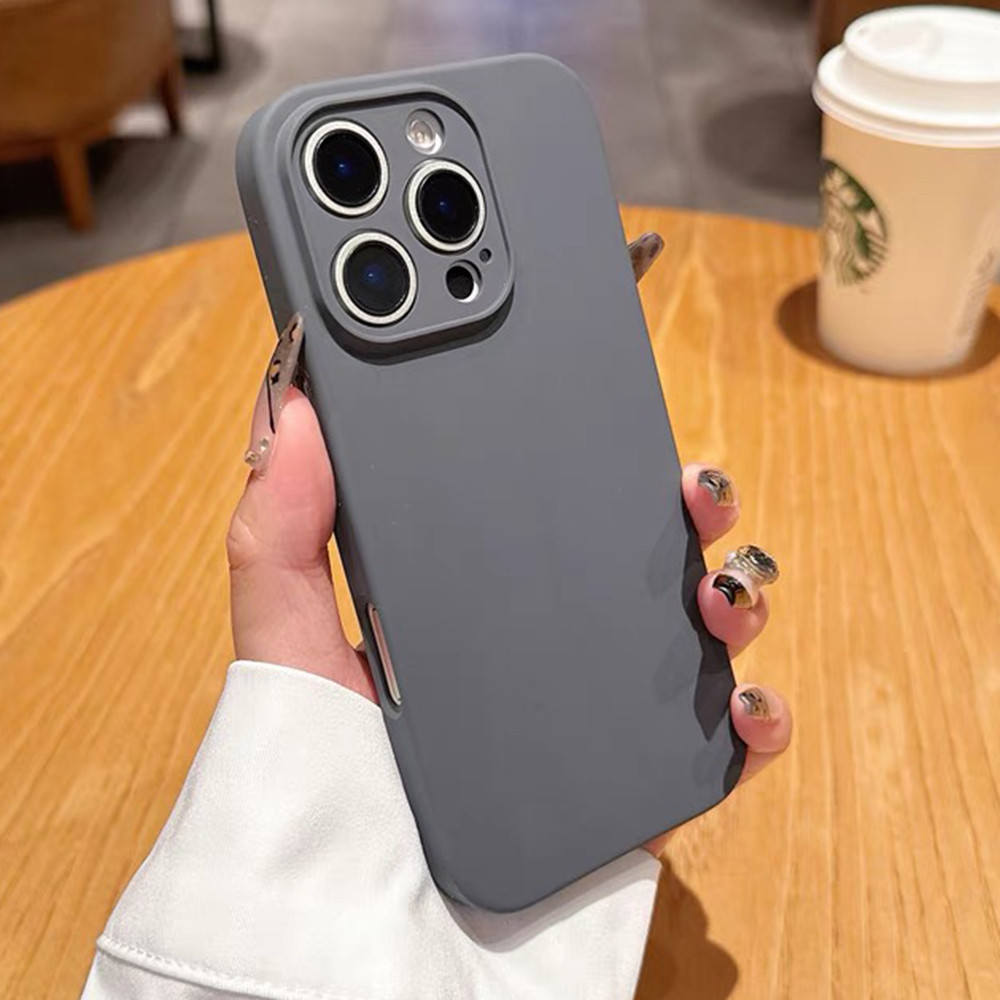 Ốp điện thoại bảo vệ ống kính chính xác màu xám Carbon cho iPhone 17 Pro Max 16 Plus 15 14 13 12 11 Pro Max Vỏ chống sốc