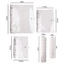 TOPTOOLCX Nails Công cụ trưng bày mẫu, Sách lưu trữ mảnh móng tay nghệ thuật dung tích lớn PVC, Sách lưu trữ di động trong suốt nhiều kích thước