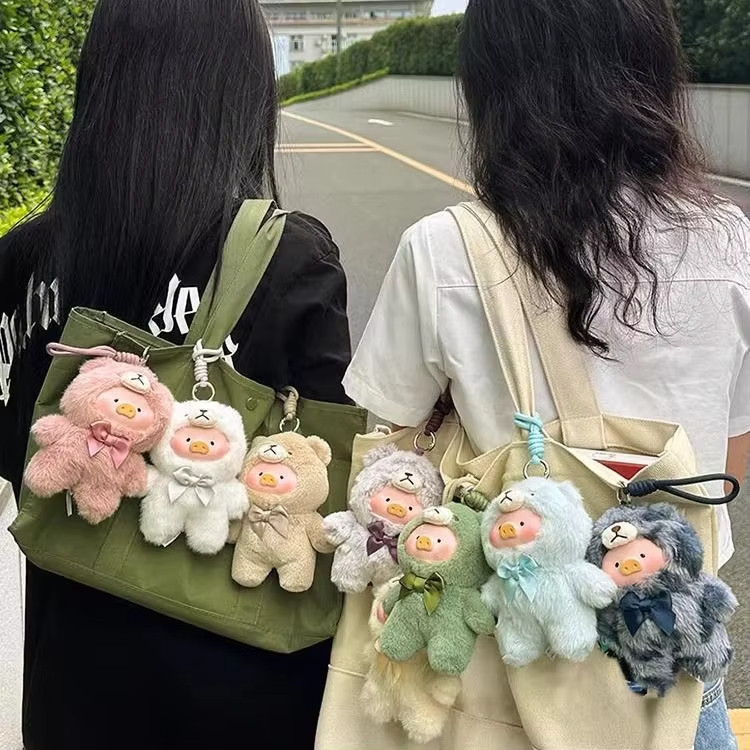 Lulu lợn Teddy Series Đồ chơi dễ thương Móc khóa sang trọng Hộp mù Nhân vật hành động nhồi bông búp bê lợn Trang trí Đồ chơi trẻ em Quà tặng sinh nhật của bạn bè