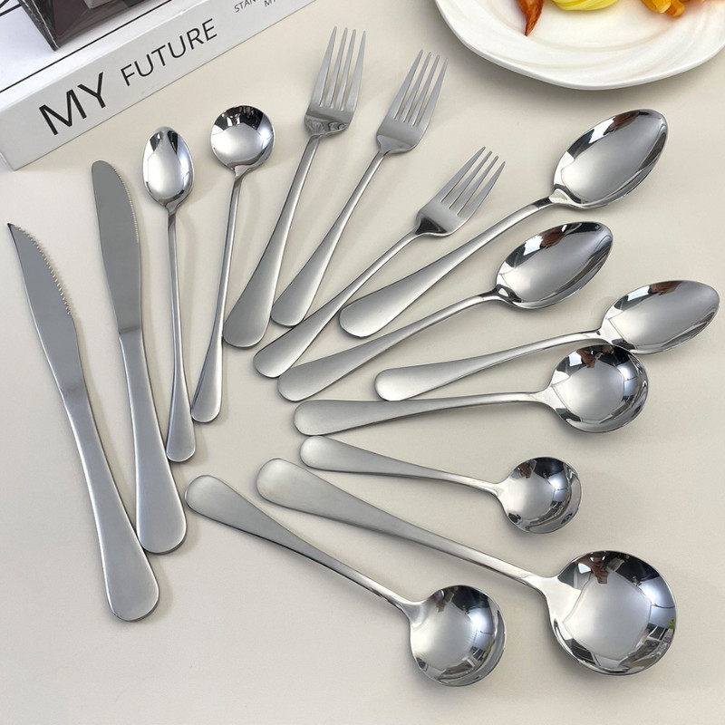 Dao Bàn Ăn Inox Cao Cấp - Dùng Ăn Tráng Miệng, Bít Tết, Đồ Âu - Thép Không Gỉ Sáng Bóng - Cho Gia Đình, Nhà Hàng 1010
