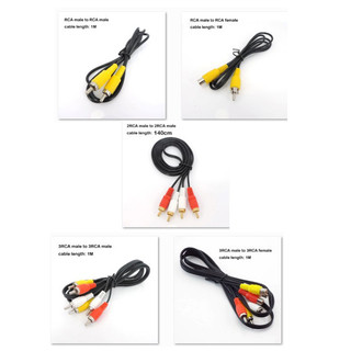 1m video Âm Thanh 2 3 Cáp RCA Nam Đến 2 3 RCA Nam Nữ Jack Cắm Stereo Sang 2RCA 3RCA Ổ Cắm AV Adapter Dây Kết Nối Media F @ VN