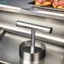Hamburger Patty Machine Thép không gỉ Hamburger Patty Press Mold Thép không gỉ Patty Press Mold [BK]