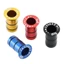 JUNYUE88US 2 Chiếc Xe Đạp Hub Thru Trục Adapter, 15mm Đến 12mm Hợp Kim Nhôm Thru Trục Bên Bao Adapter, Sửa Đổi Nhiều Màu Sắc Ổn Định Phía Trước Trục Thru Adapter Xe Đạp Sửa Đổi