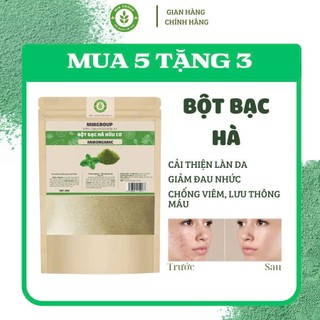 Bột Bạc Hà hữu cơ MIKORGANIC nguyên chất 50G | Giảm mụn mờ thâm hiệu quả