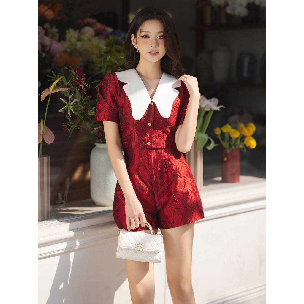 Ảnh JOVEN Set Nữ Tira gấm hoa nổi 3