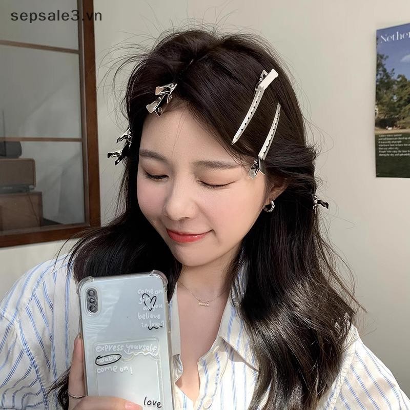 # Vn # 5 Chiếc Kẹp Mỏ Vịt Kim Loại Kẹp Tóc Xoăn Cá Sấu Barrettes Giữ Kiểu Tóc Lông Tơ Rễ Salon Cắt Tóc Mũ Bobby Pin.