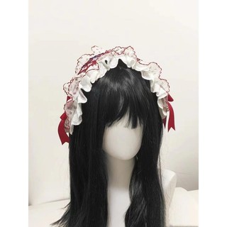 Mũ đội đầu ren bánh dâu tây Lolita