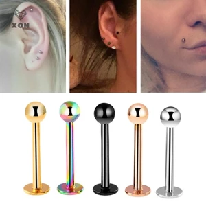 XON Bộ 10 khuyên mũi/ môi/ tai/ cơ thể bằng thép không gỉ chất lượng