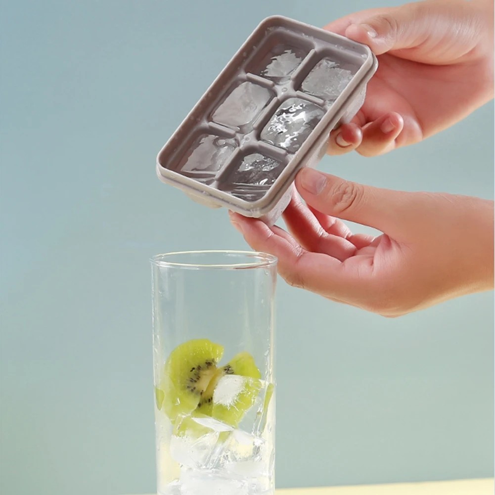 1 / 2 / 3 Khoang Silicon Đá Khay Có Nắp Thực Phẩm Khuôn Linh Hoạt Cho Tủ Đông Cocktail