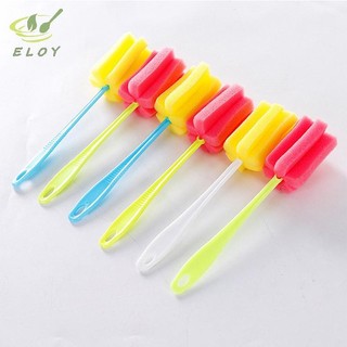 [ELOY] Tay cầm dài Bàn chải bình sữa cho bé Bàn chải bọt biển mềm Chai nước Cốc thủy tinh Dụng cụ làm sạch nhà bếp Dụng cụ đặc biệt VN