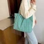 Túi Tote Kẻ Sọc OLVIDO, Thiết Kế Thắt Nơ Polyester Túi Đeo Vai, Túi Mua Sắm Dung Tích Lớn Nhẹ Thời Trang Mua Sắm