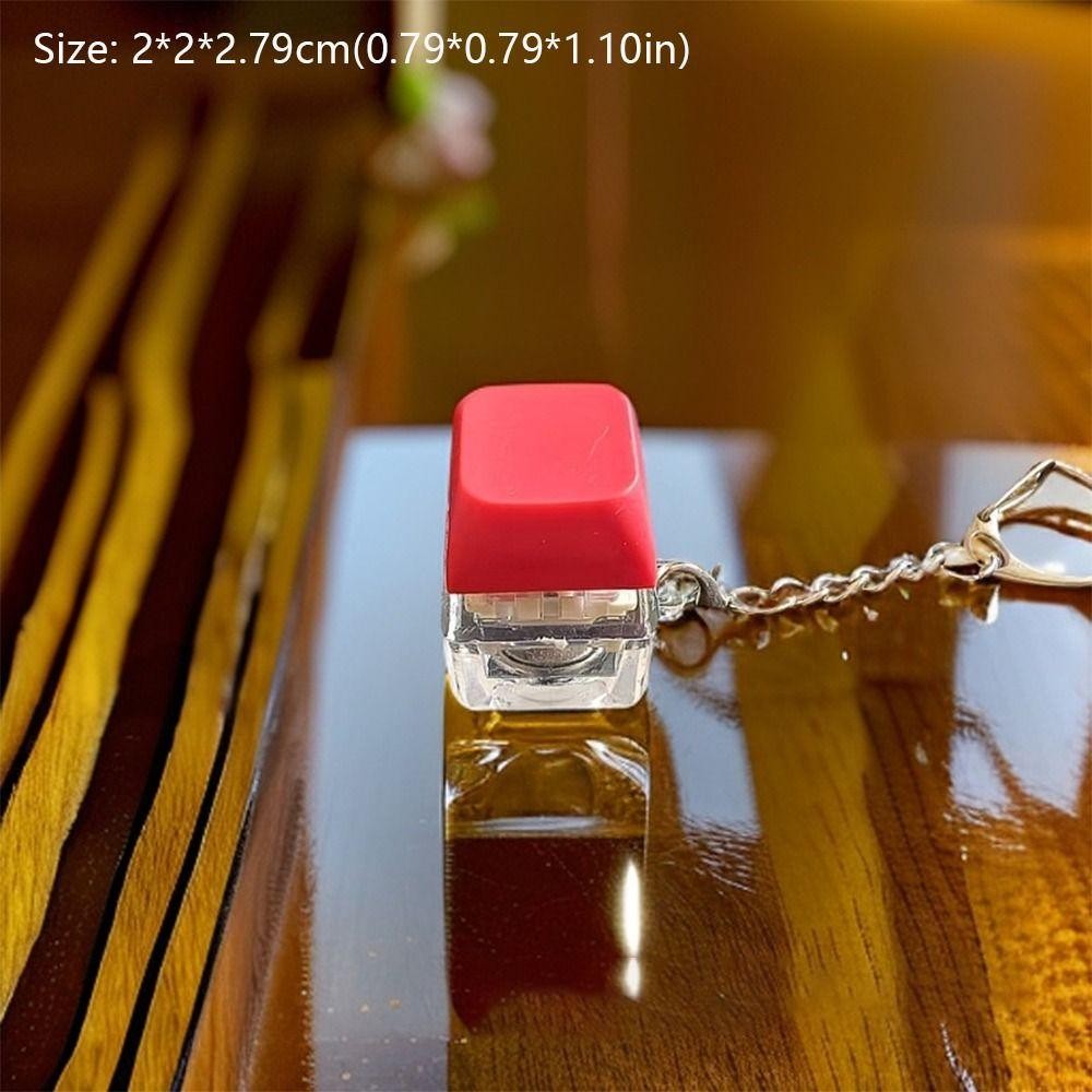 Mũ bàn phím ngón tay, Keycap Phím nút Fidget Móc khóa, có đèn DIY Bàn phím giảm căng thẳng Đồ chơi Clicker