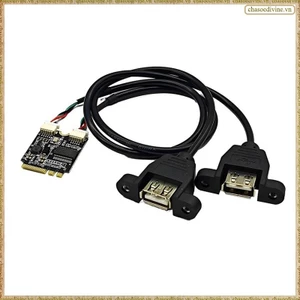 Thẻ chuyển đổi mở rộng M2 WIFI KEY A / ETo Usb Adapter Card Laptop Bo mạch chủ Ngff sang cổng kép Thẻ mở rộng USB2.0