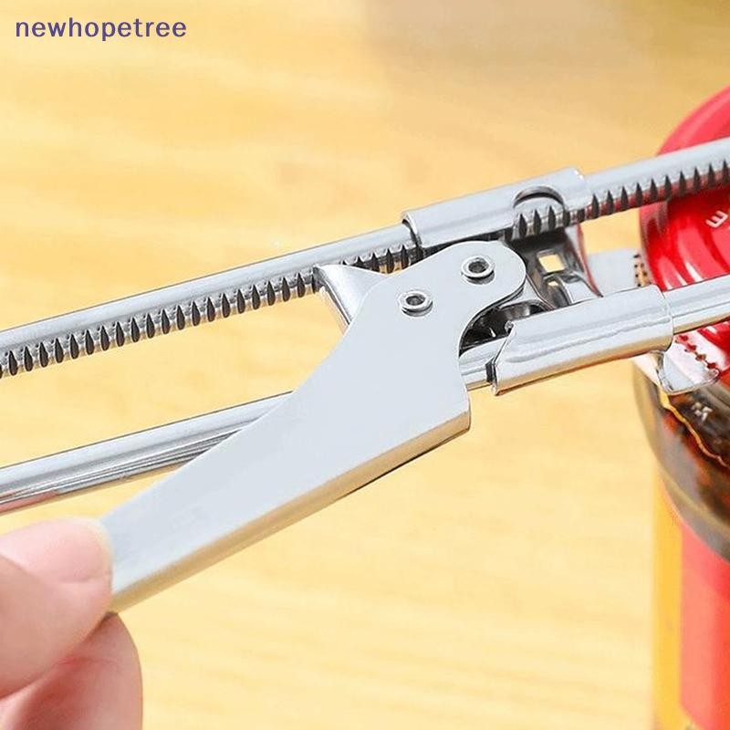 NTVN Dụng cụ mở chai có thể điều chỉnh bằng thép không gỉ Chai thủ công có thể điều chỉnh Dụng cụ mở tay yếu Dễ dàng giữ Phụ kiện nhà bếp Bộ OIK
