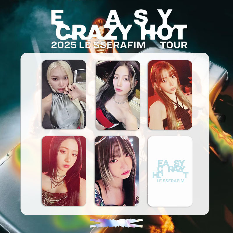 5-7 chiếc LESS 2025 EASY CRAZY HOT Album Lomo Cards Tiêu chuẩn nhỏ gọn TANNED GUAIAC MINI4 Photocards SAKURA KIM CHAEWON HUH YUNJIN KAZUHA HONG EUNCHAE SOLO Bưu thiếp YM