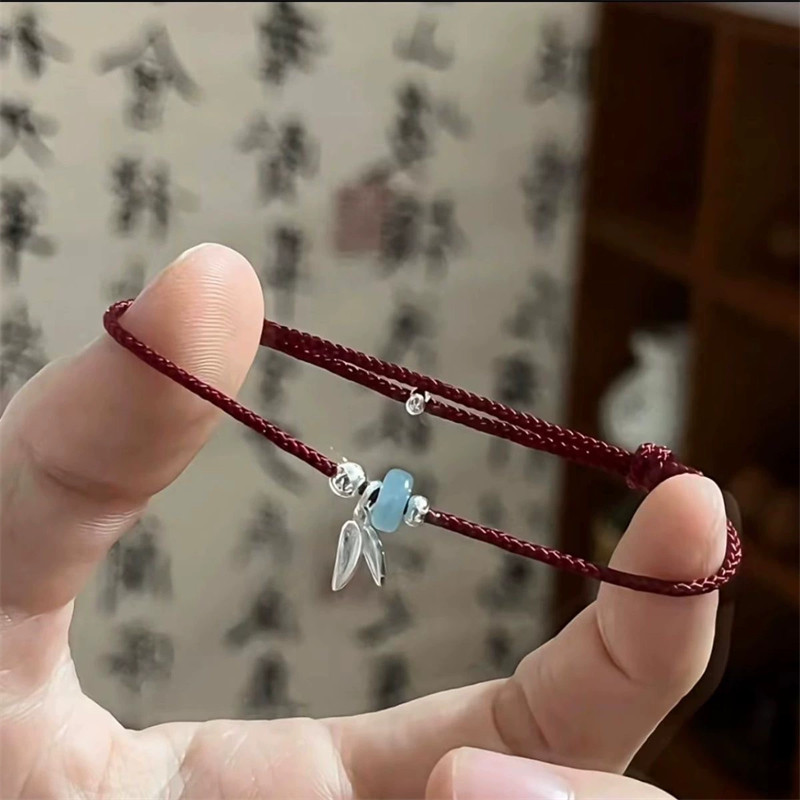 [YUNYUAN] Vòng tay Qian Ruyi phong cách Trung Quốc mới dành cho nữ có dây dệt Thiết kế thích hợp tinh tế Cảm giác tay Trang sức Vòng tay người bạn thân đa năng