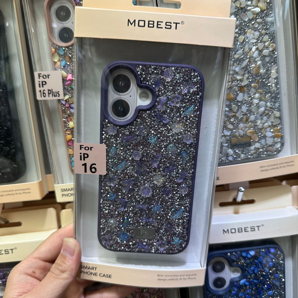 Ốp điện thoại MOBIEST iPhone 16 Vỏ bảo vệ Flower Sea Diamond 16 Promax Glitter 15 Pro Long lanh sang trọng Flash Diamond cao cấp 14PM Vỏ bảo vệ toàn diện chống sốc