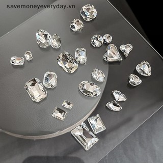 [savemoneyeveryday] 5 Chiếc Lấp Lánh Sắc Nét Móng Tay Nghệ Thuật Kim Cương Giả Trang Trí Trang Trí Mix Màu Trắng Trong Suốt Quyến Rũ Móng Tay Đồ Trang Trí [vn]