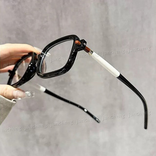 Kính đọc sách vuông cổ điển dành cho nữ Thời trang tròn chống ánh sáng xanh Khung kính mắt