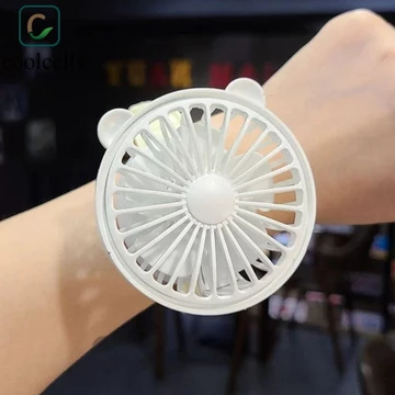 Quạt dây đeo cổ tay COOLCELLS, Đồng hồ sạc di động Quạt nhỏ, Quạt cầm tay cá nhân Thiết kế đồng hồ hoạt hình Mini Quạt điện cổ tay lâu trôi Tiệc sinh nhật