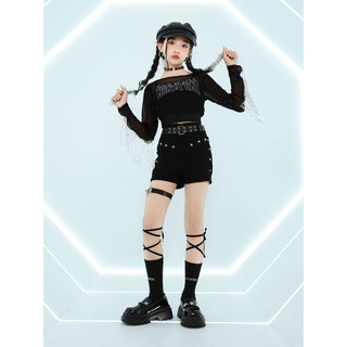 đồ nhảy cho bé gái Đồ Nhảy Hiphop Cho đồ biểu diễn cho bộ tập nhảy đồ nhảy hiện đại đồ biểu diễn cho bé gái Cô gái mặc trang phục rốn