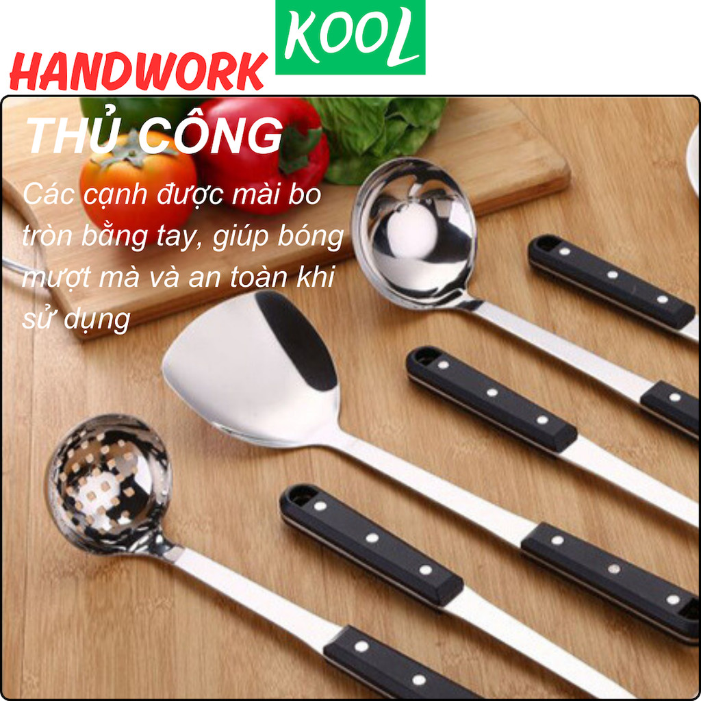 Vá múc lẩu inox Daily số 8 KOOL RB12401 Vá canh, Thìa canh, Muôi canh, vá lẩu, vá vớt bún