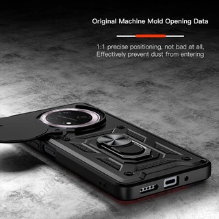 Ốp lưng chống sốc thông minh Honor X9C cho Honor X9d X9C X9a X9b X 9B X 9C X9 X9CSmart 4G 5G Kéo đẩy bảo vệ ống kính máy ảnh Vỏ điện thoại PC cứng Ốp lưng đứng
