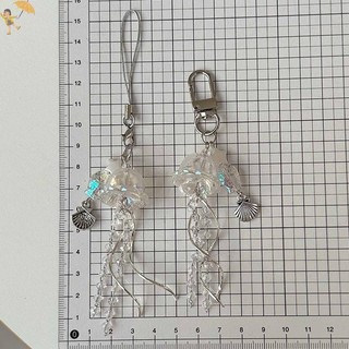 [Gou] Dây buộc điện thoại di động sứa Y2K Thẩm mỹ sel Điện thoại Charm Keycord Thời trang Mặt dây chuyền giữ chìa khóa nữ tính VN