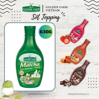 [Có sẵn] Sốt Topping Golden Farm chai nhựa 630g