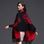 Khăn thêu JVSUB, Khăn choàng ấm áp mùa đông bằng Cashmere giả dày, Khăn choàng hai mặt có thể đeo được sang trọng sang trọng Tua rua thanh lịch dài có viền dài Khăn choàng dự tiệc cưới Váy dạ hội