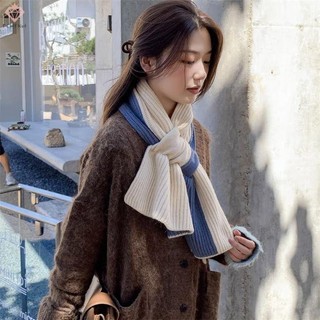 [Pcwfkef] Khăn quàng cổ hai màu thời trang đa năng dành cho nữ Bé gái Mùa thu đông Khăn quàng cổ mềm mại ngoài trời Khăn quàng cổ bảo vệ cổ ấm áp Mới
