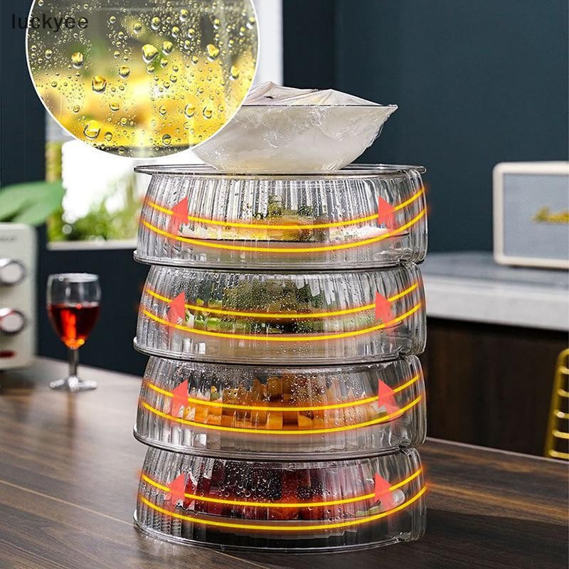 Luckyew Vi Sóng Chống Bắn PET Bao Chịu Nhiệt Độ Cao Bát Bao Hộ Gia Đình Thực Phẩm Nhựa Lò Vi Sóng Nóng Đĩa Nắp TQ