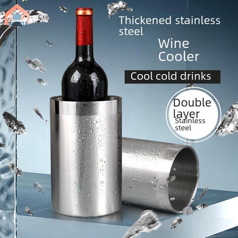 Xô Đá Bằng Thép Không Gỉ Lớn Thực Tế Champagne Xô Bia Đồ Uống Bồn Đá Cho Khách Sạn Bãi Biển Thanh Phụ Kiện