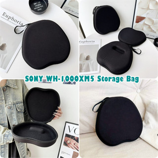 [imamura] Dành Cho Hộp Đựng Tai Nghe SONY WH-1000XM5 Hộp Đựng Tai Nghe EVA Màu Đen Thời Trang Hộp Đựng Tai Nghe Túi Bảo Quản